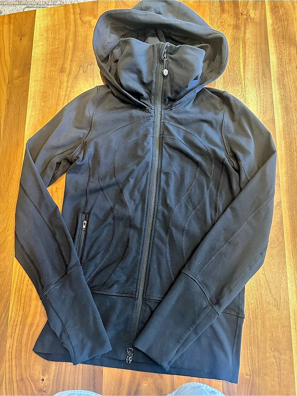 lululemon Define Jacket Black Hooded Full-Zip Jacket size 4